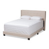 Baxton Studio Lisette Modern Beige Upholstered King Size Bed 150-8852